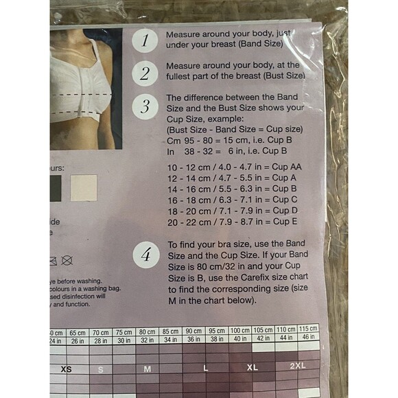Carefix Bella Seamless Post Op Surgery Compression Bra White Size XL - Picture 3 of 10
